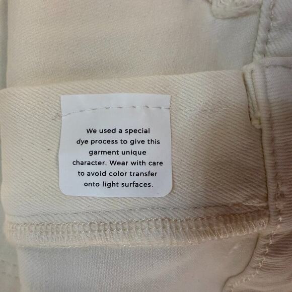 NWT DL1961 Hepburn Wide Leg High Rise Pants Eggshell 18W 31" Inseam - Picture 13 of 15